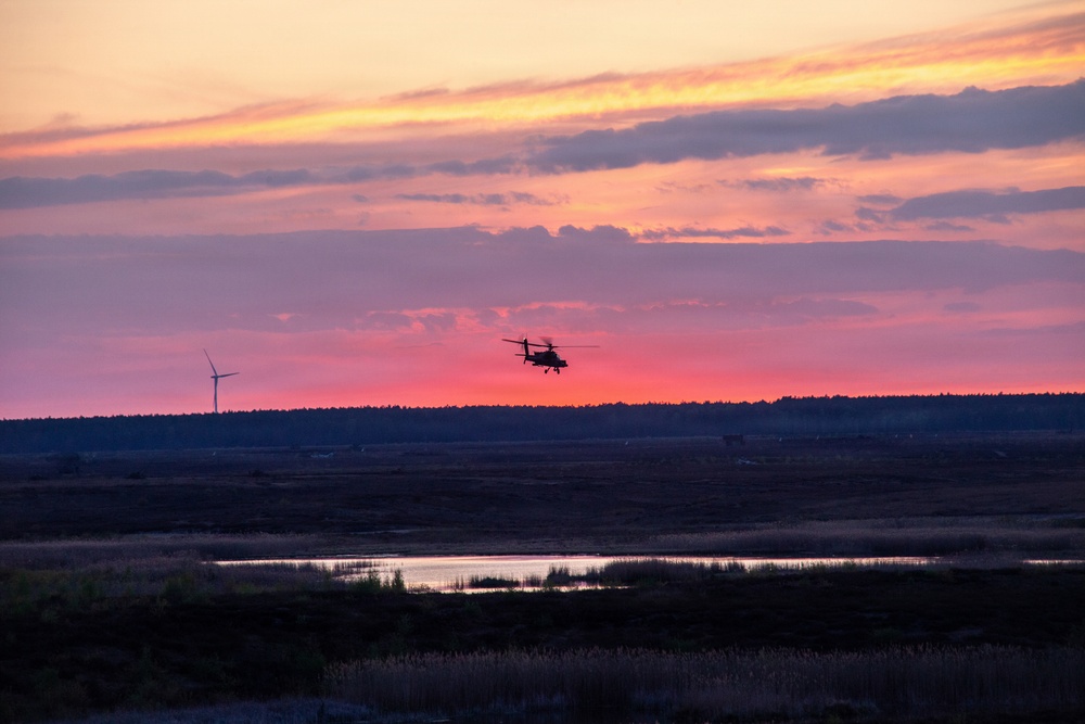 AH-64 Apache Polish night gunnery