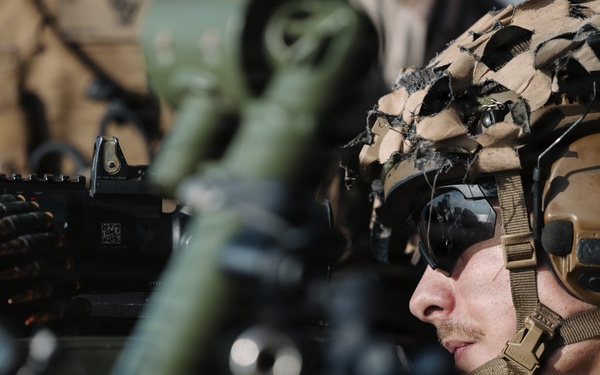 11th MEU Marines Conduct A Machine Gun Range Aboard USS Boxer