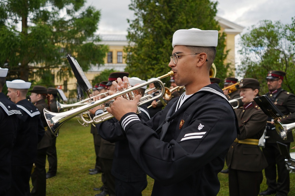 Joint Musical Tribute by U.S. Naval Forces Europe and Africa Band and Latvia National Guard Orchestra