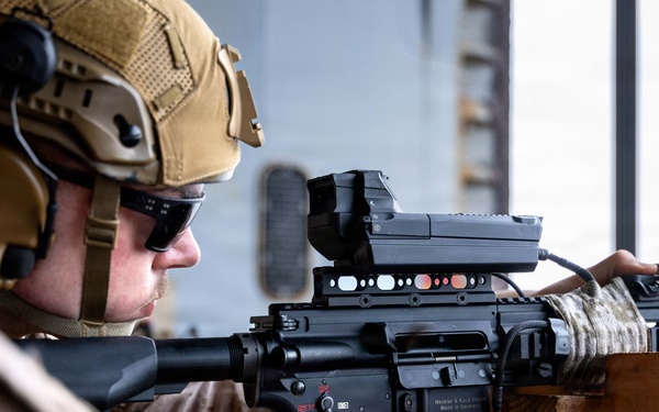 11th MEU Marines, Sailors Conduct Counter-Drone Marksmanship Training Aboard USS Boxer