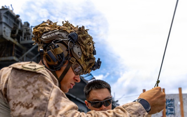 11th MEU Marines, Sailors Conduct Counter-Drone Marksmanship Training Aboard USS Boxer