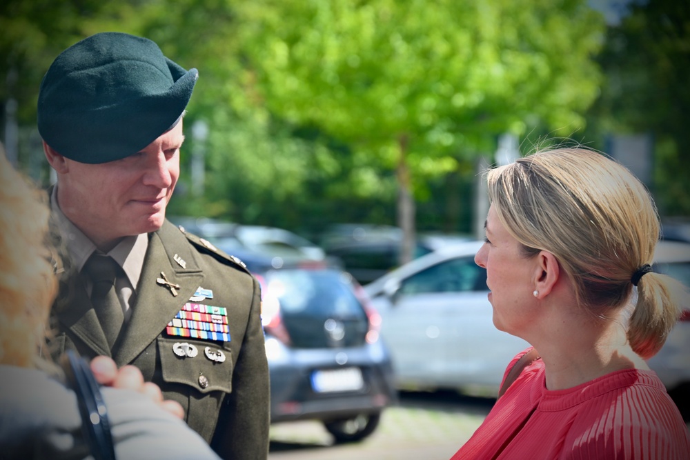 USAG Stuttgart leadership joins German officials for Veterans Day in Filderstadt on June 14, 2026