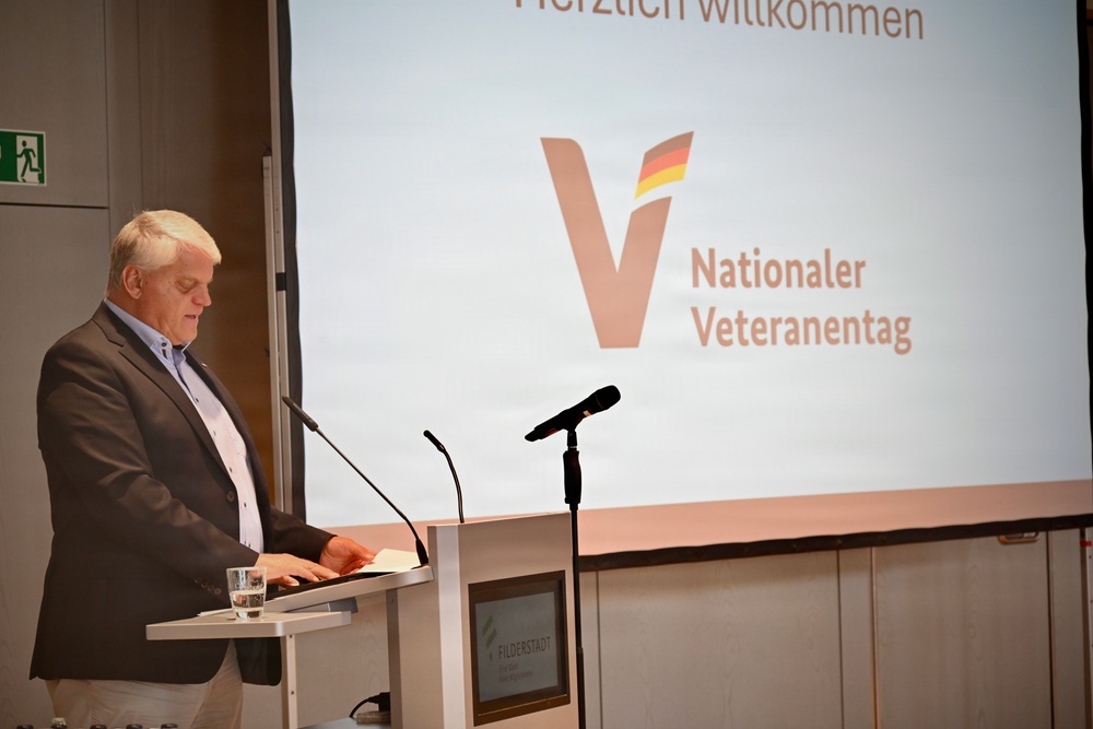USAG Stuttgart leadership joins German officials for Veterans Day in Filderstadt on June 14, 2026