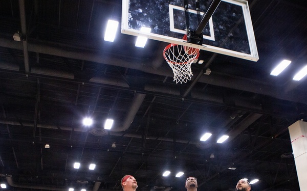 Team Marine Corps Pushes Forward in Wheelchair Basketball Competition