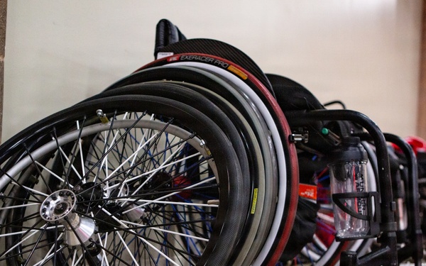 Team Marine Corps Pushes Forward in Wheelchair Basketball Competition