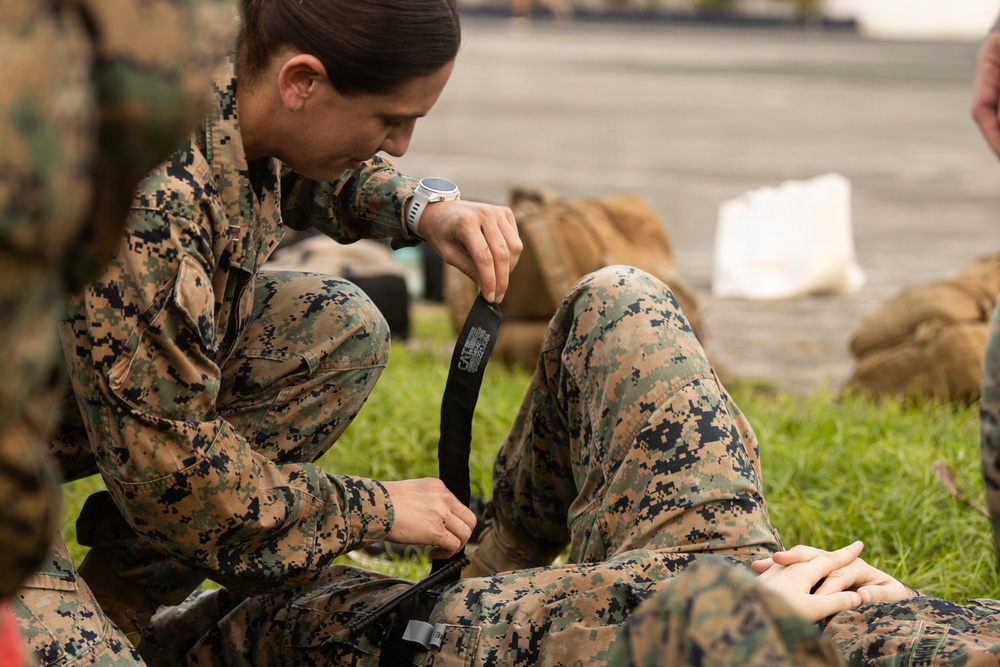 U.S. Marines Conduct Tactical Combat Casualty Care with Philippine Marines