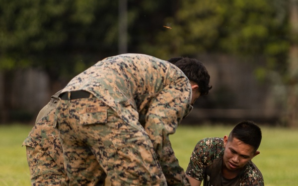 U.S. Marines Conduct Tactical Combat Casualty Care with Philippine Marines