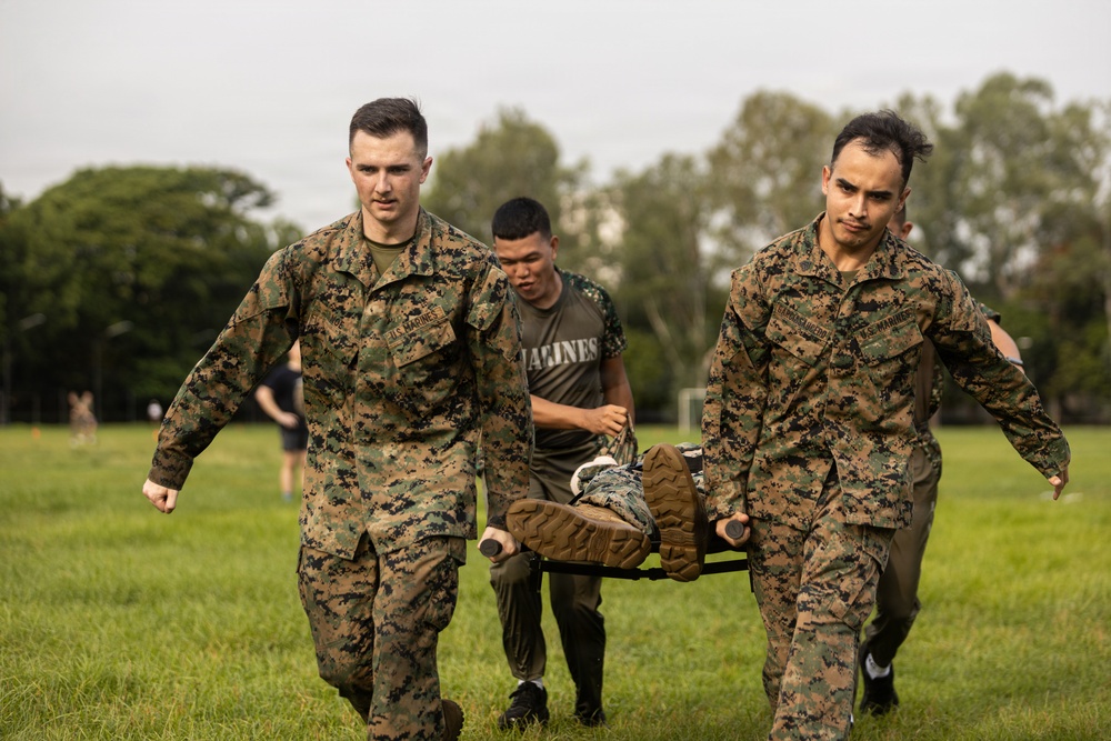 U.S. Marines Conduct Tactical Combat Casualty Care with Philippine Marines