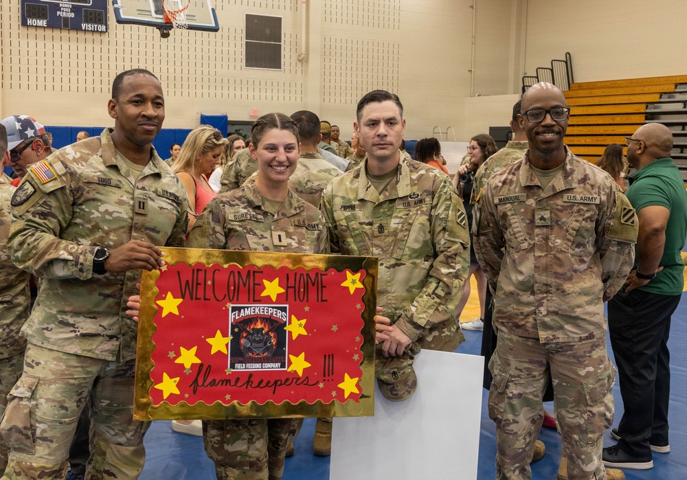Task Force Falcon torch flight returns home