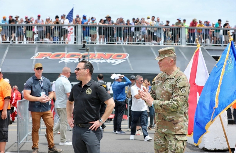 PA national guard attends NASCAR at poconos