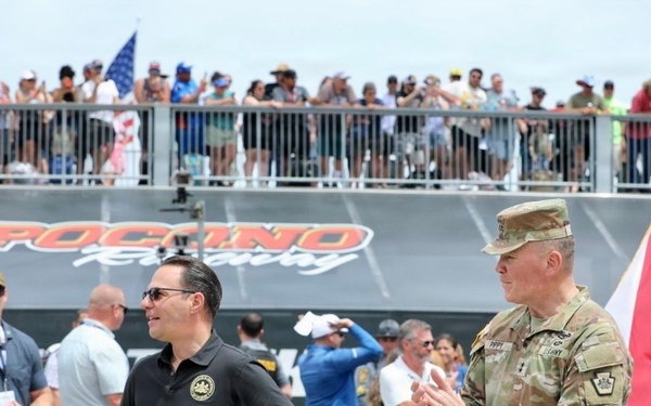PA national guard attends NASCAR at poconos