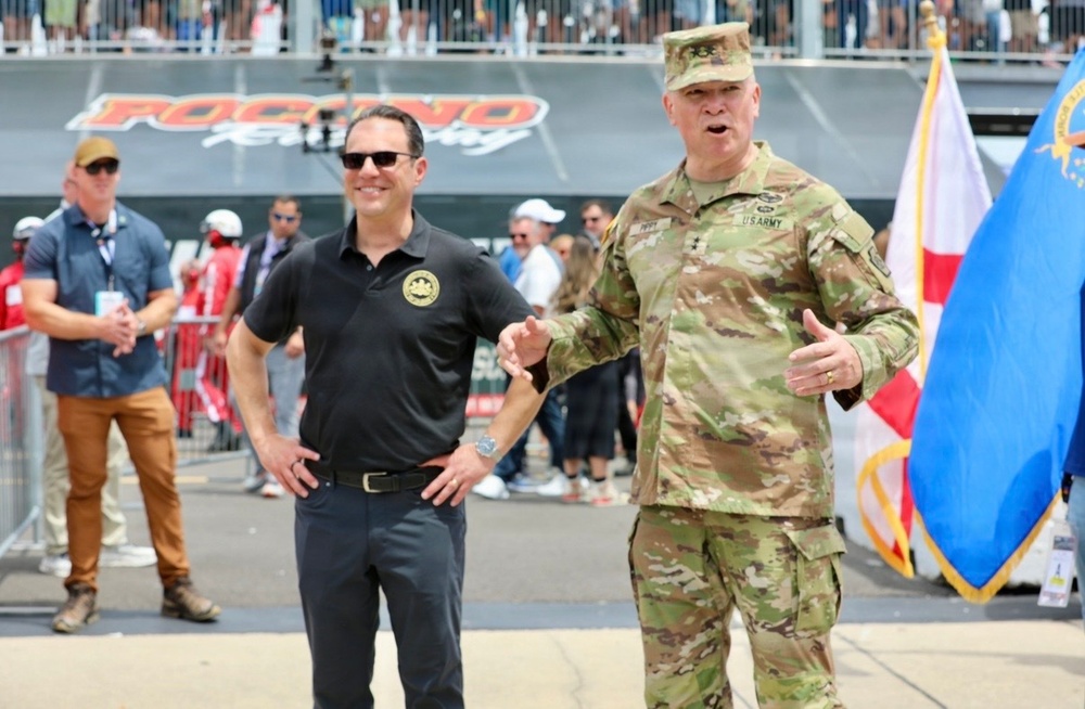 PA national guard attends NASCAR at poconos