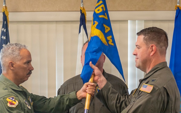 Wright assumes command of the 167th Airlift Wing