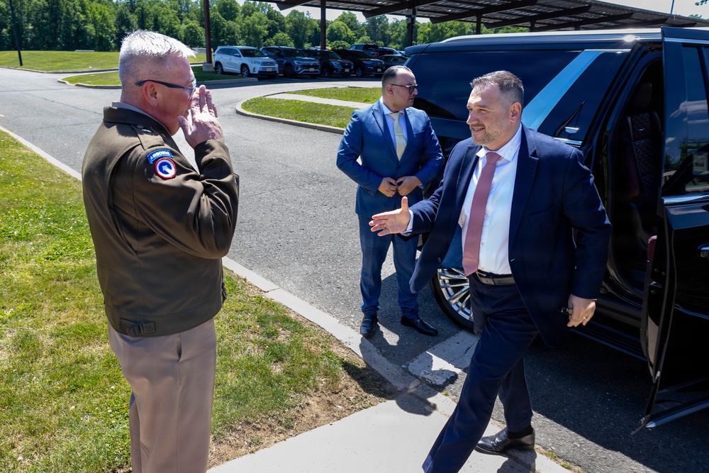 Albania Minister of Defence meets with NJEDA-OSDI’s