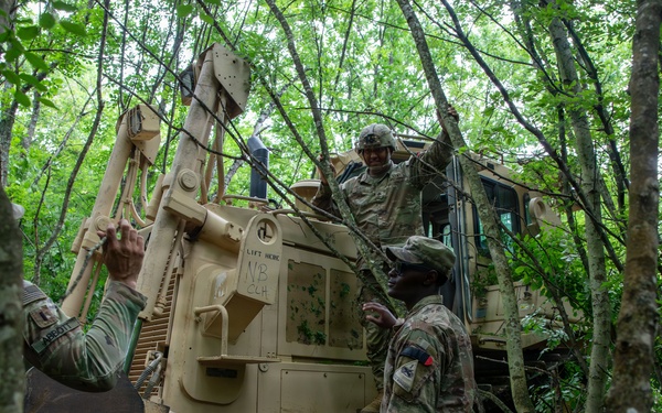 571st Combat Engineer Company conducts firebreak mission in Bulgaria