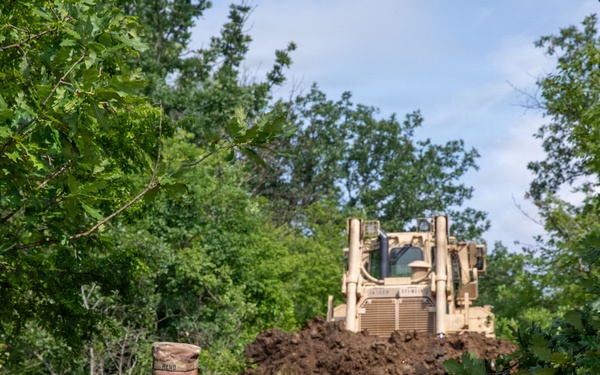 571st Combat Engineer Company conducts firebreak mission in Bulgaria