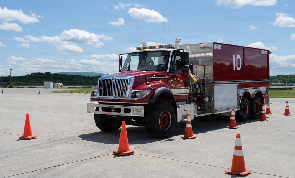 Fire truck driving course