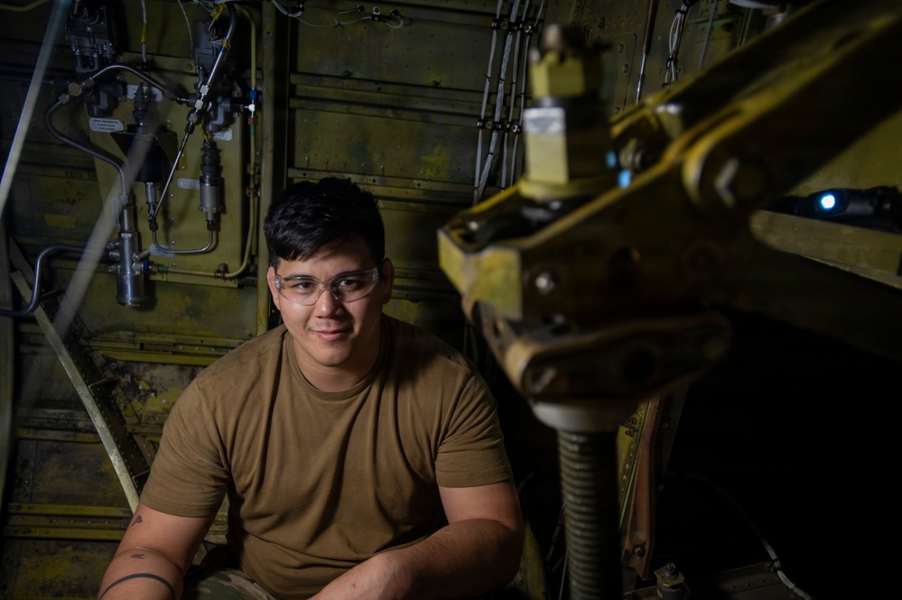 Aerospace maintainers at work