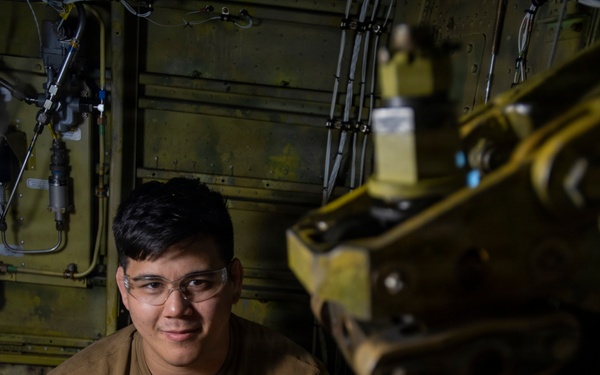 Aerospace maintainers at work