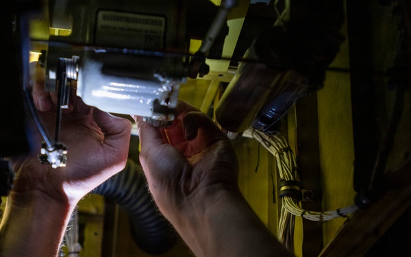 Aerospace maintainers at work
