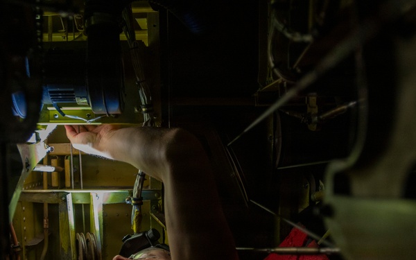 Aerospace maintainers at work