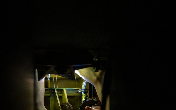 Aerospace maintainers at work