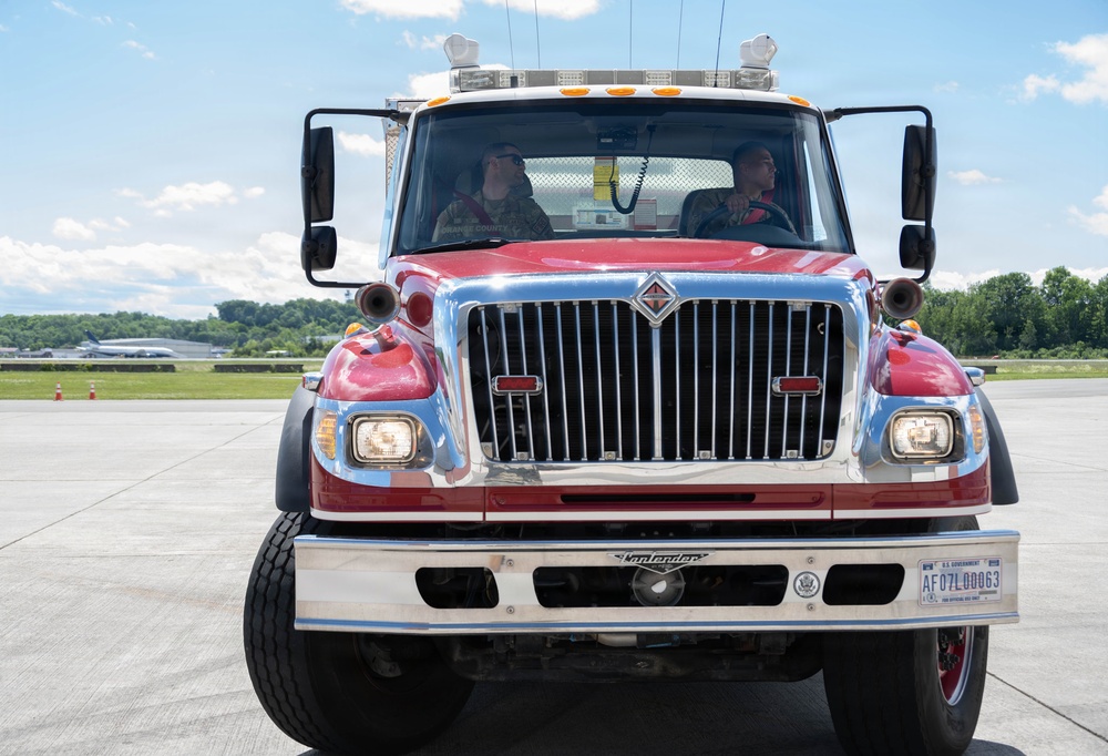 Fire truck driving course