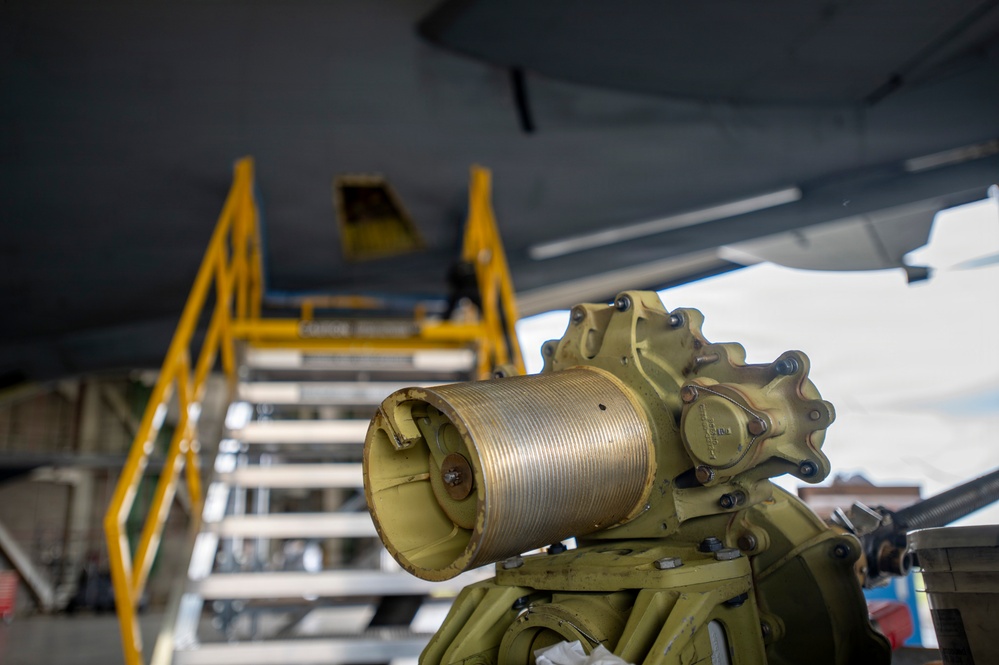 Aerospace maintainers at work