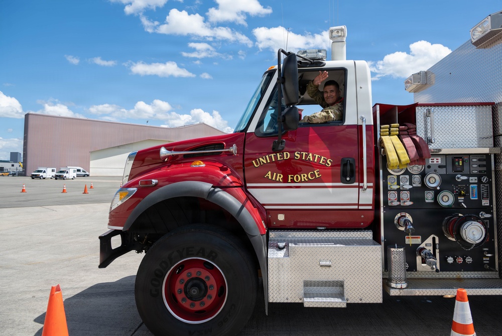 Fire truck driving course