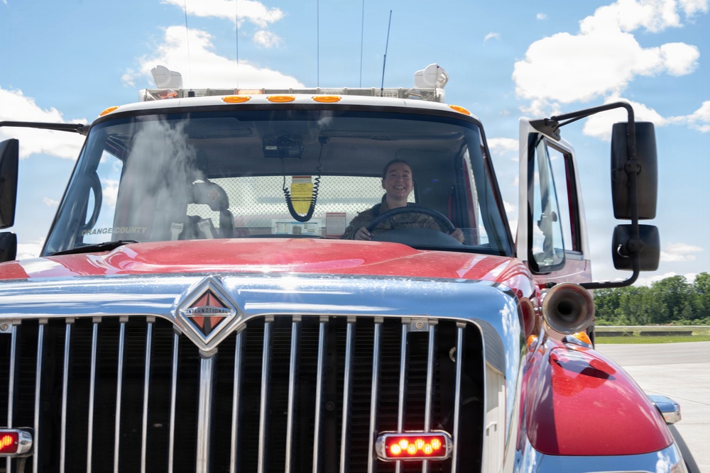 Fire truck driving course