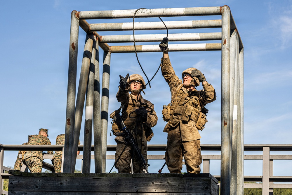 OCC 252 conduct the Leadership Reaction Course