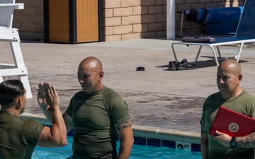Reenlistment Ceremony aboard Marine Corps Logistics Base Barstow