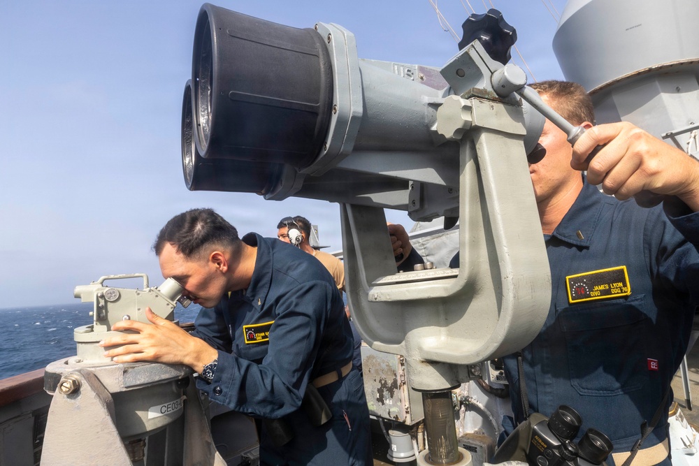 Higgins Conducts Vessel of Interest Monitoring Operations