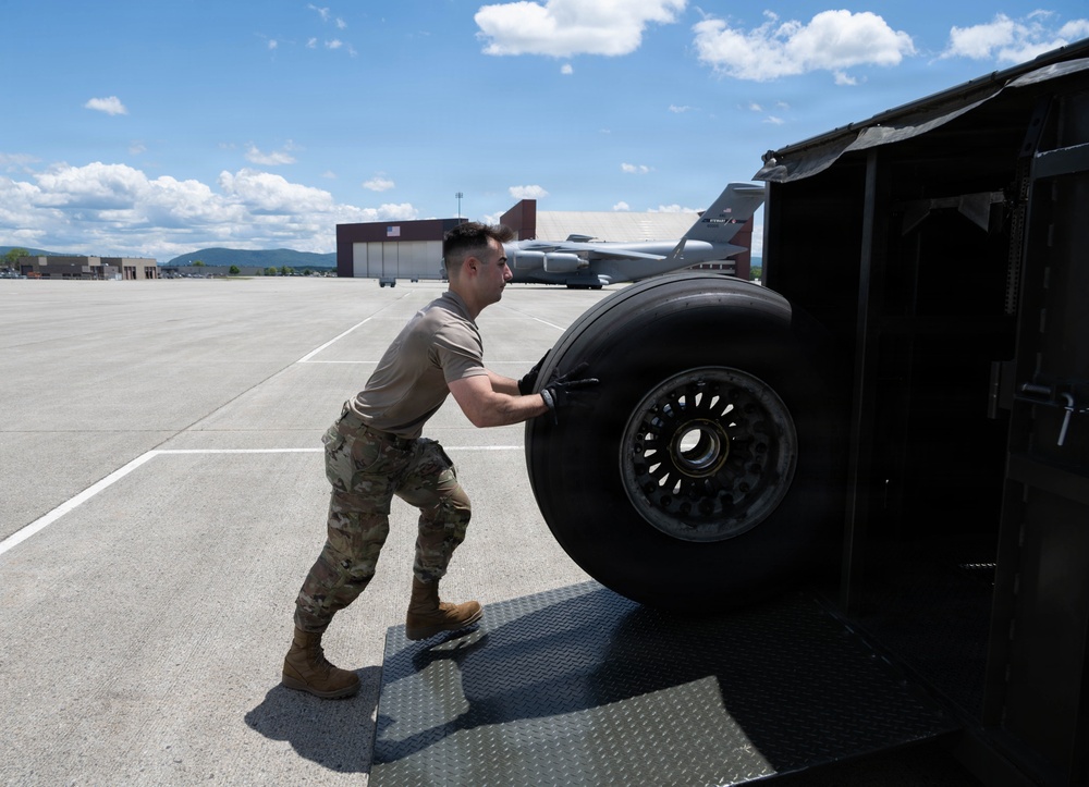 C-17 tire change