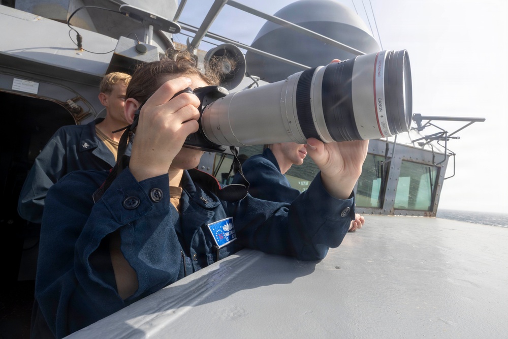 Higgins Conducts Vessel of Interest Monitoring Operations