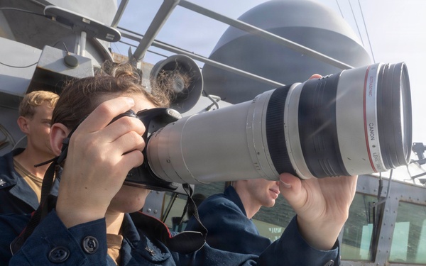 Higgins Conducts Vessel of Interest Monitoring Operations
