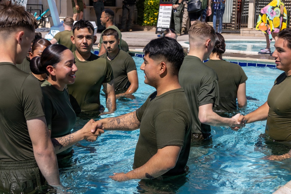 Reenlistment Ceremony Aboard Marine Corps Logistics Base Barstow