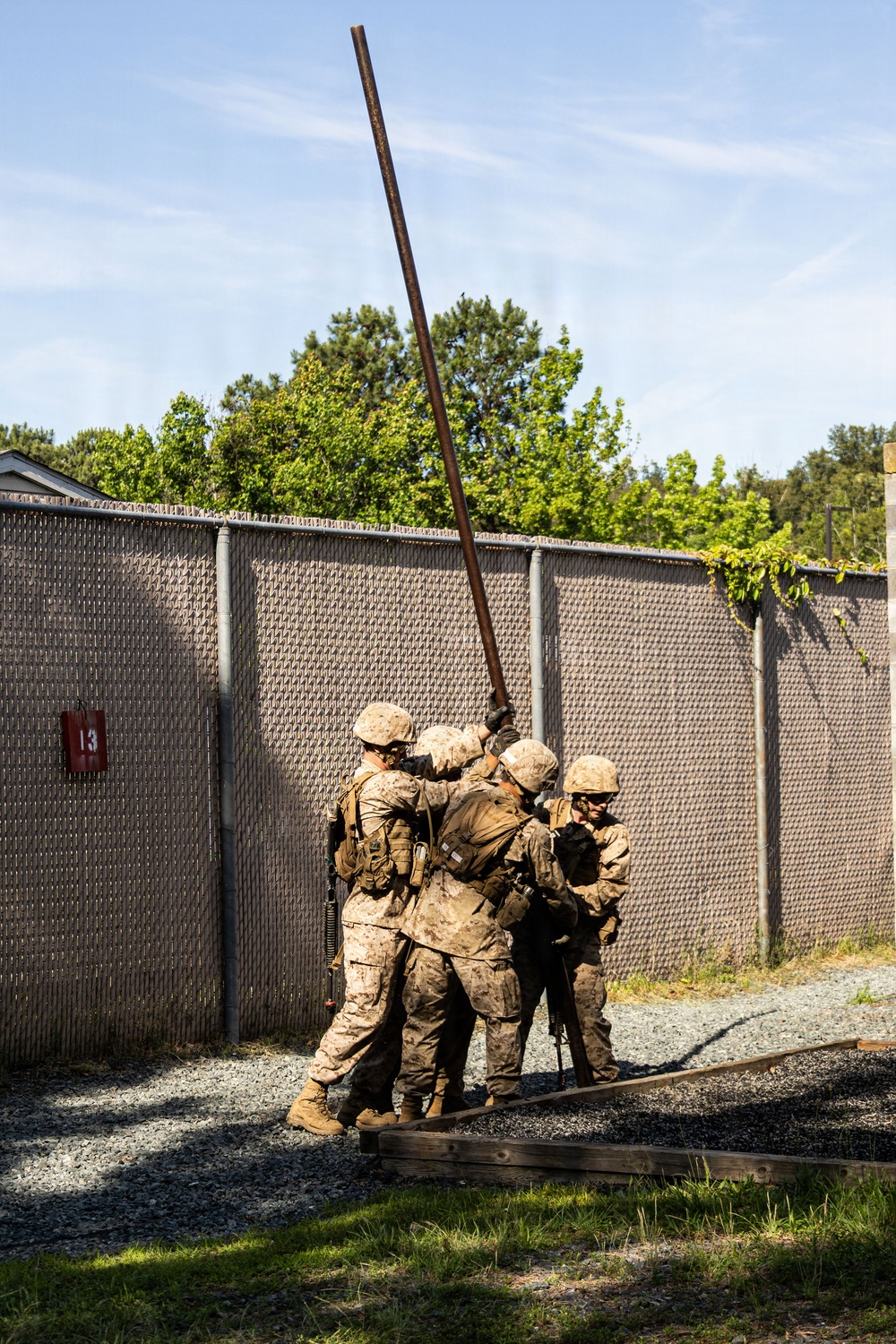 OCC 252 conduct the Leadership Reaction Course