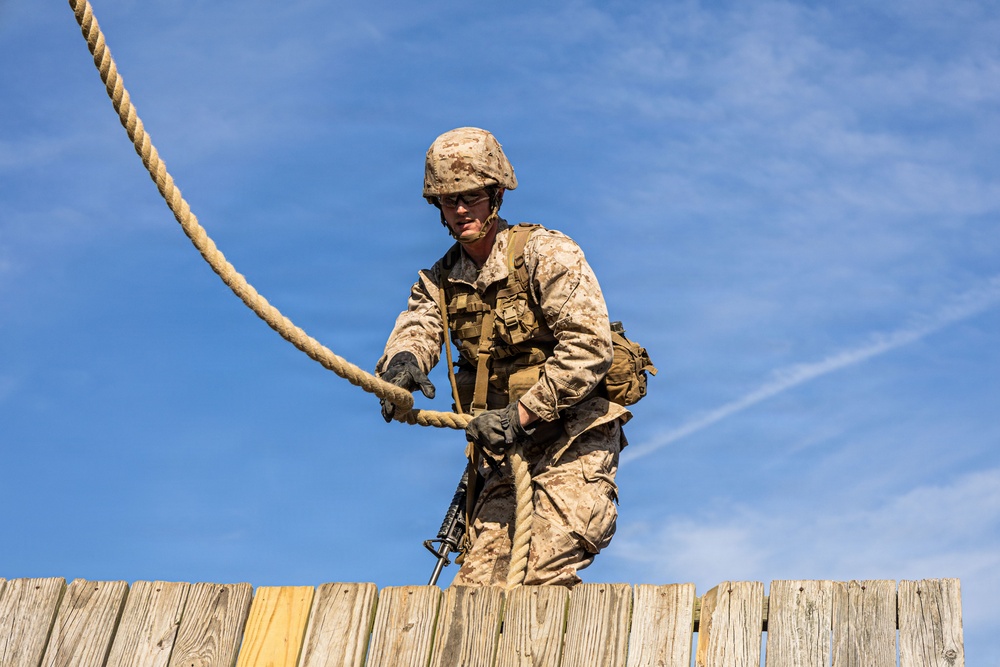 OCC 252 conduct the Leadership Reaction Course