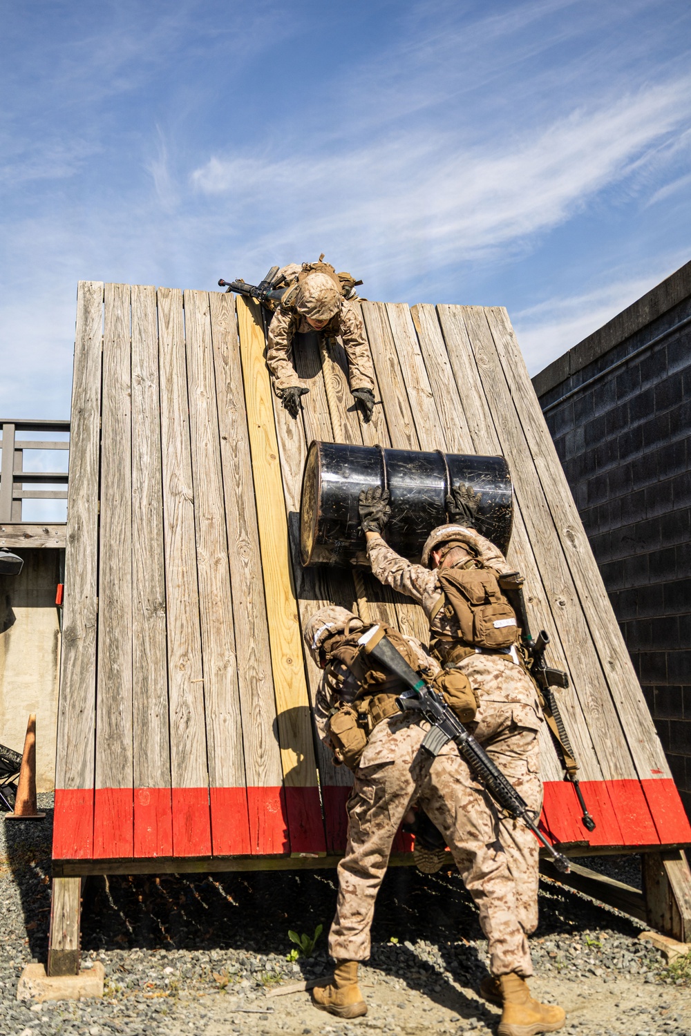 OCC 252 conduct the Leadership Reaction Course