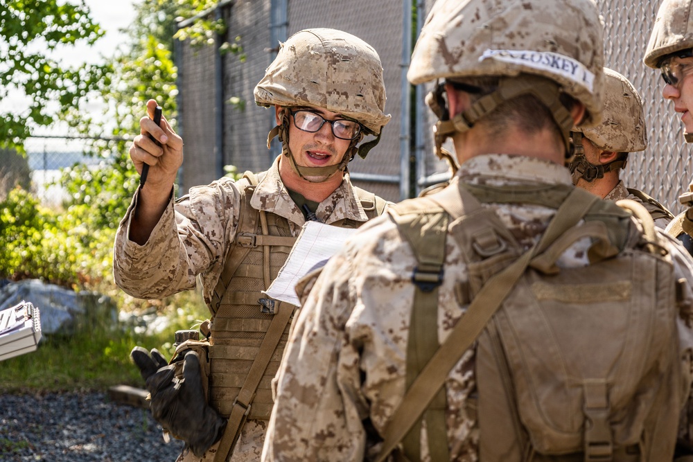 OCC 252 conduct the Leadership Reaction Course
