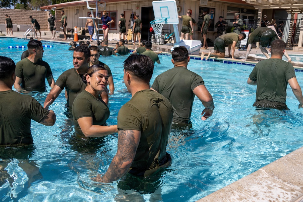Reenlistment Ceremony aboard Marine Corps Logistics Base Barstow