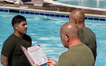 Reenlistment Ceremony aboard Marine Corps Logistics Base Barstow