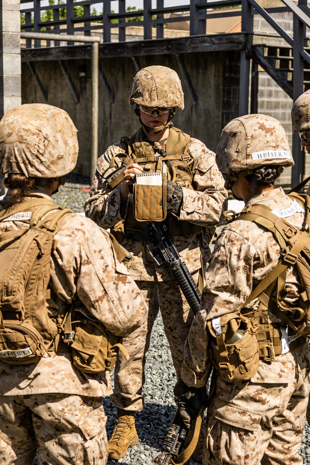 OCC 252 conduct the Leadership Reaction Course