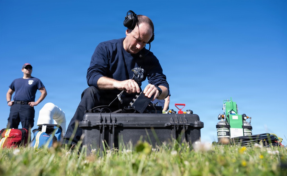 Stewart ANGB Fire Department host confined space training
