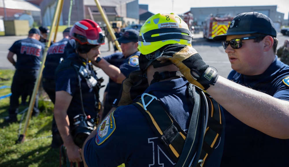Stewart ANGB Fire Department host confined space training