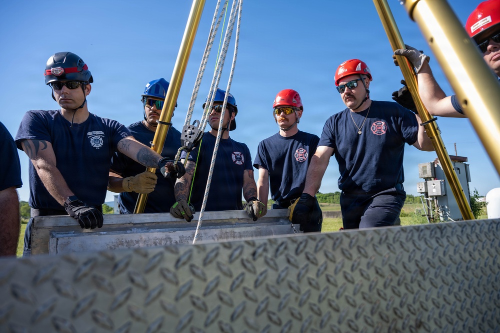 Stewart ANGB Fire Department host confined space training