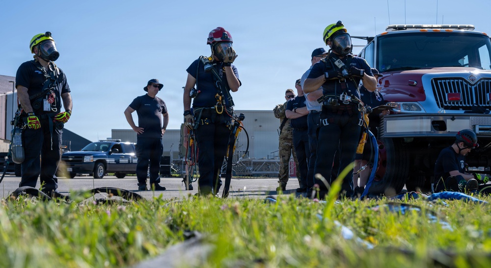 Stewart ANGB Fire Department host confined space training