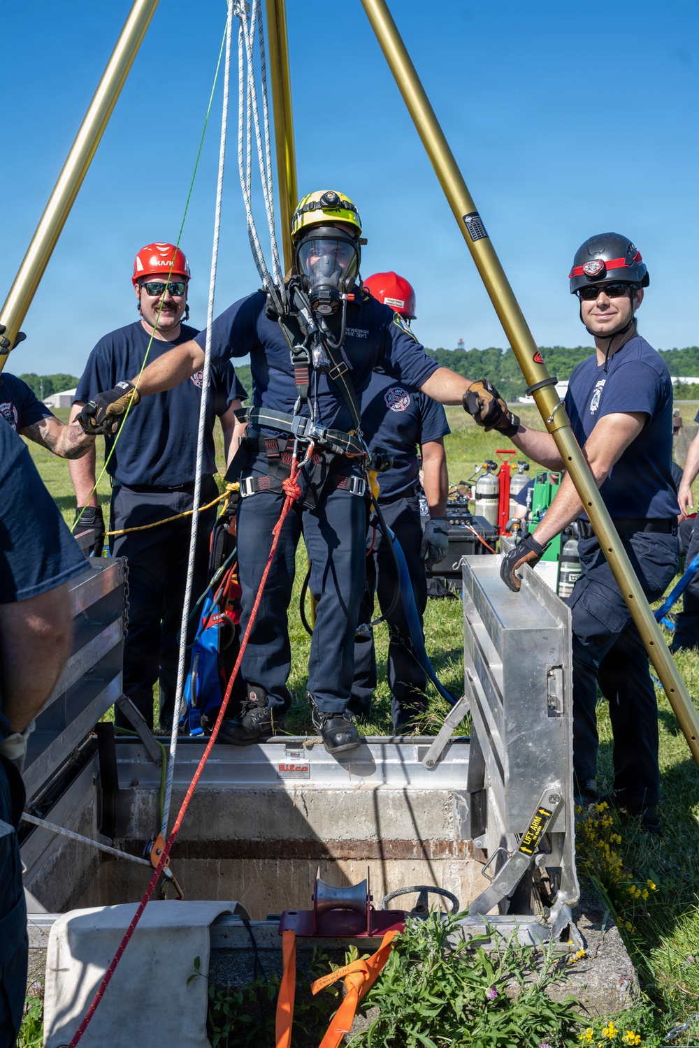 Stewart ANGB Fire Department host confined space training