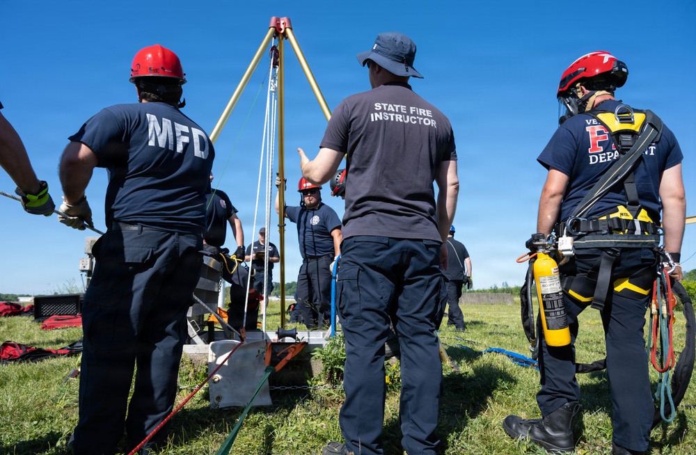 Stewart ANGB Fire Department host confined space training